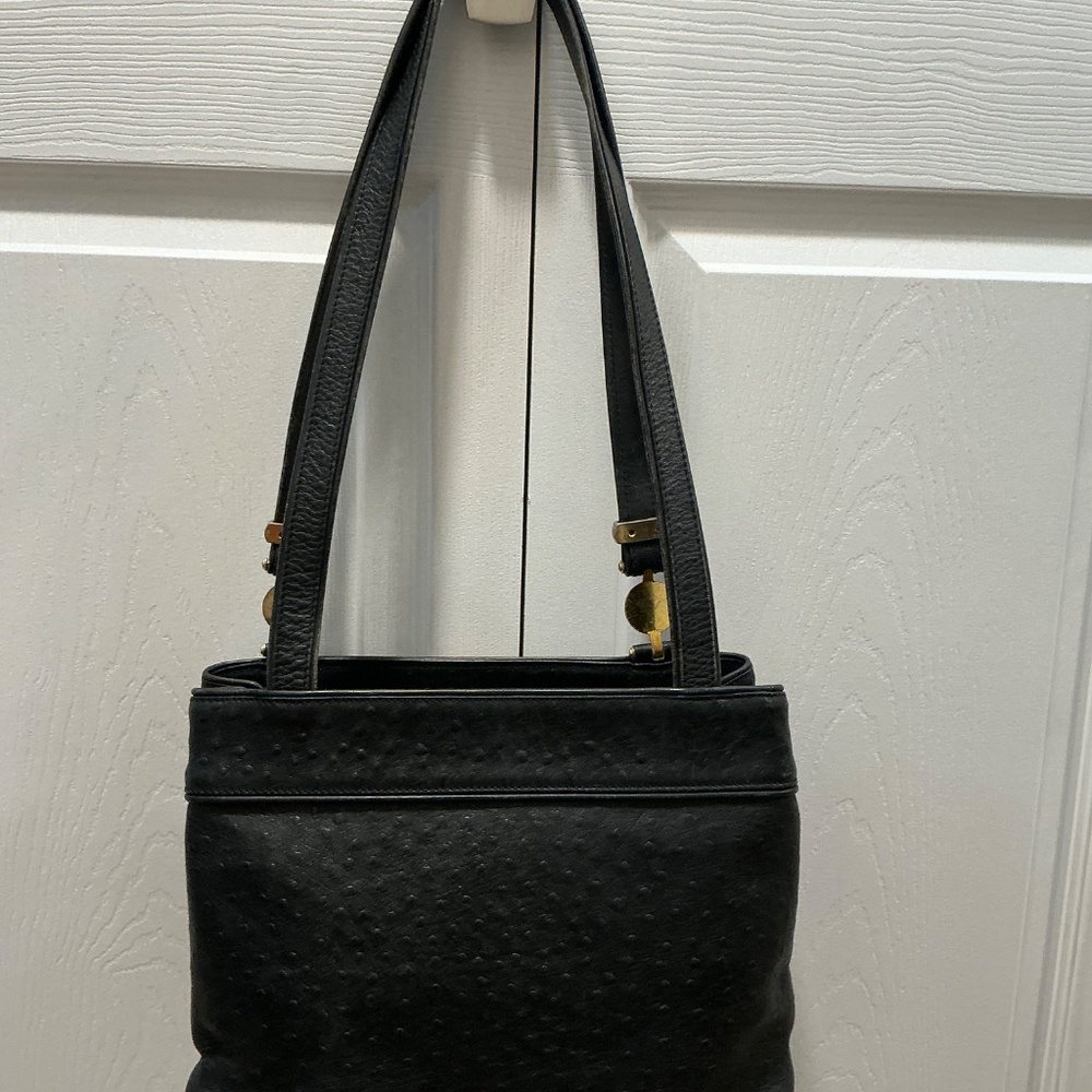 Vintage Gianni Versace ostrich shoulder bag - Picture 2 of 11